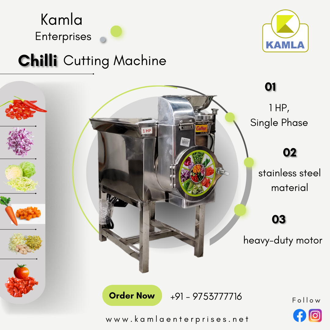 Onion Chilly Cutting Or Chopping Machine