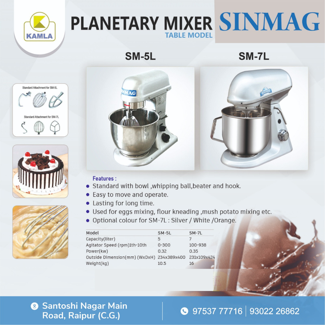 Sinmag SM-7L Planetary Mixer  Table Top Model